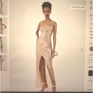 Elena Sequin Evening Dress